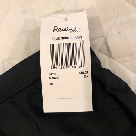 💦 Raisins Curve Swim Skirt Black Size 10 - Picture 3 of 4